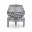 Mini Vaso Geométrico Cachepô Decorativo 3D Com Suporte Para Suculentas
