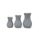 Vasos Decorativos Canelados em 3 Tamanhos Estilo Moderno para Ambientes Elegantes