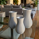 Vasos Decorativos Canelados em 3 Tamanhos Estilo Moderno para Ambientes Elegantes